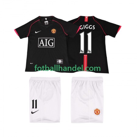 Barn Fotballdrakter Manchester United GIGGS 11 2007 2008 Borte Retro Kortermet